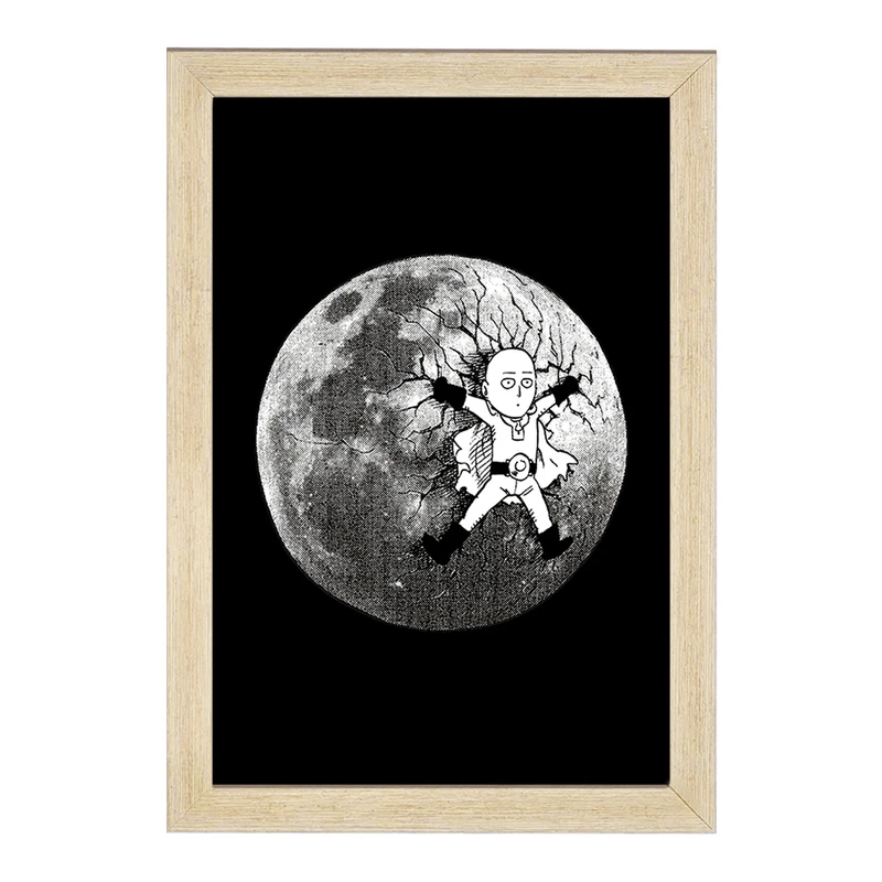 تابلو خندالو مدل سایتاما انیمه مرد تک مشتی One Punch Man  کد 11382