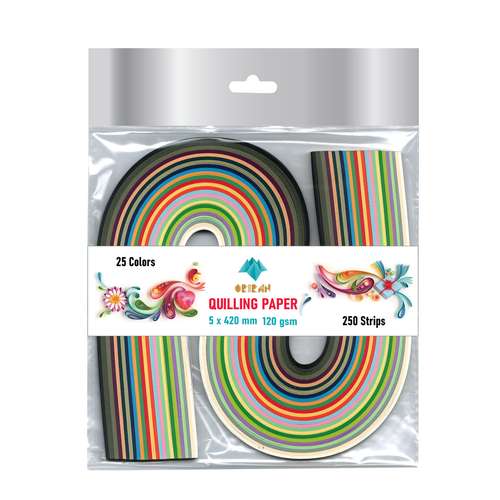 نوار ملیله کاغذی اوریران مدل QPS250-42 بسته 250 عددی