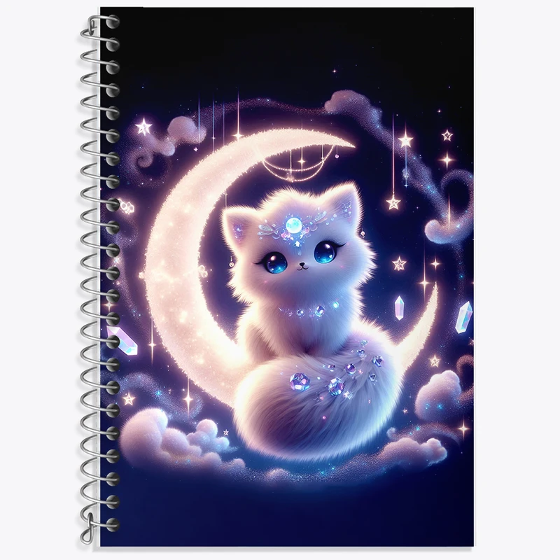 دفتر لغت 50 برگ خندالو طرح گربه بامزه کد F5392