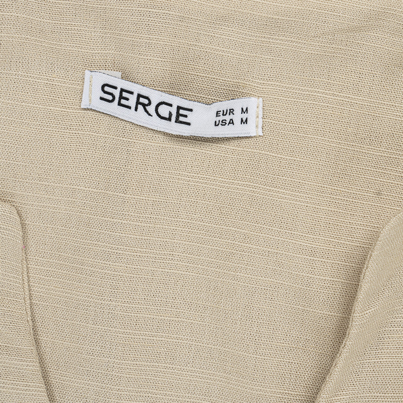 بلوز آستین سه ربع زنانه سرژه مدل 204614 رنگ کرم