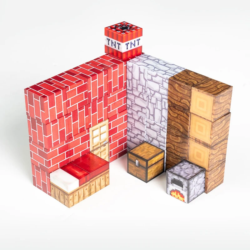 عکس شماره 12 : ساختنی مغناطیسی 44 تکه نوشو مدل ماینکرفت کد elite 44