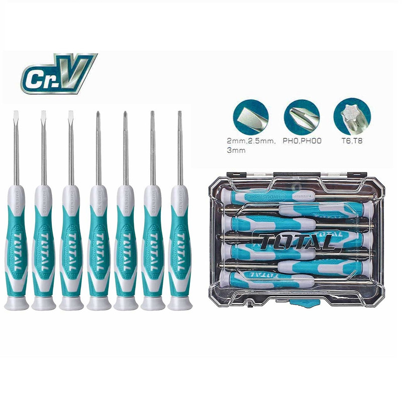 پیچ گوشتی توتال مدل THT250726 مجموعه 7 عددی