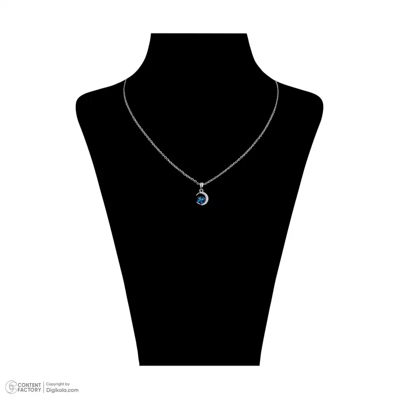 گردنبند نقره زنانه سواروسکی مدل ماه و ستاره کد 4485421