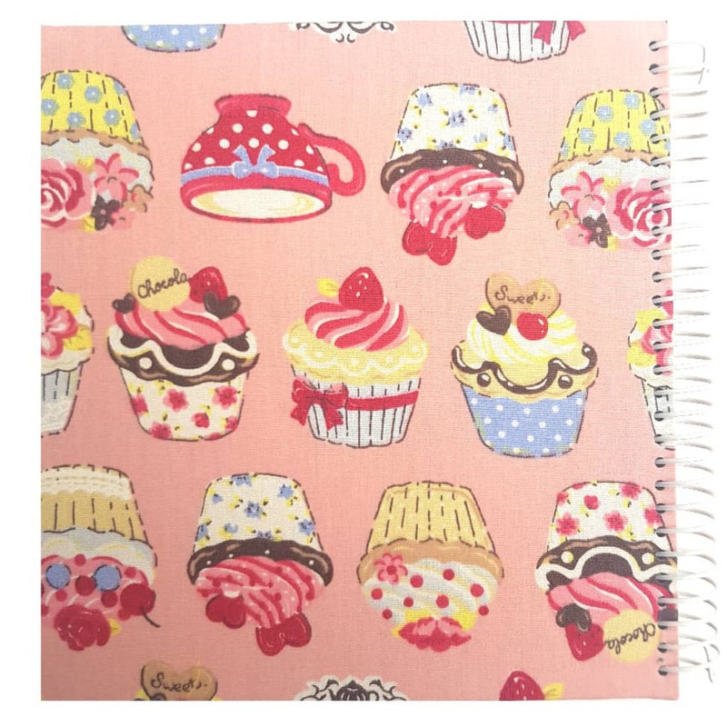 دفتر طراحی 60 برگ مدل کاپ کیک