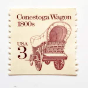 تمبر یادگاری مدل کالسکه مسقف کد 1800