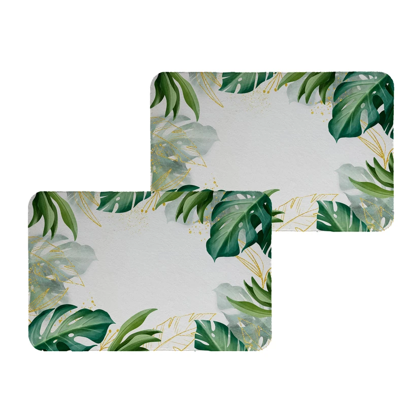 زیربشقابی طرح برگ کد 8481 مجموعه 2 عددی