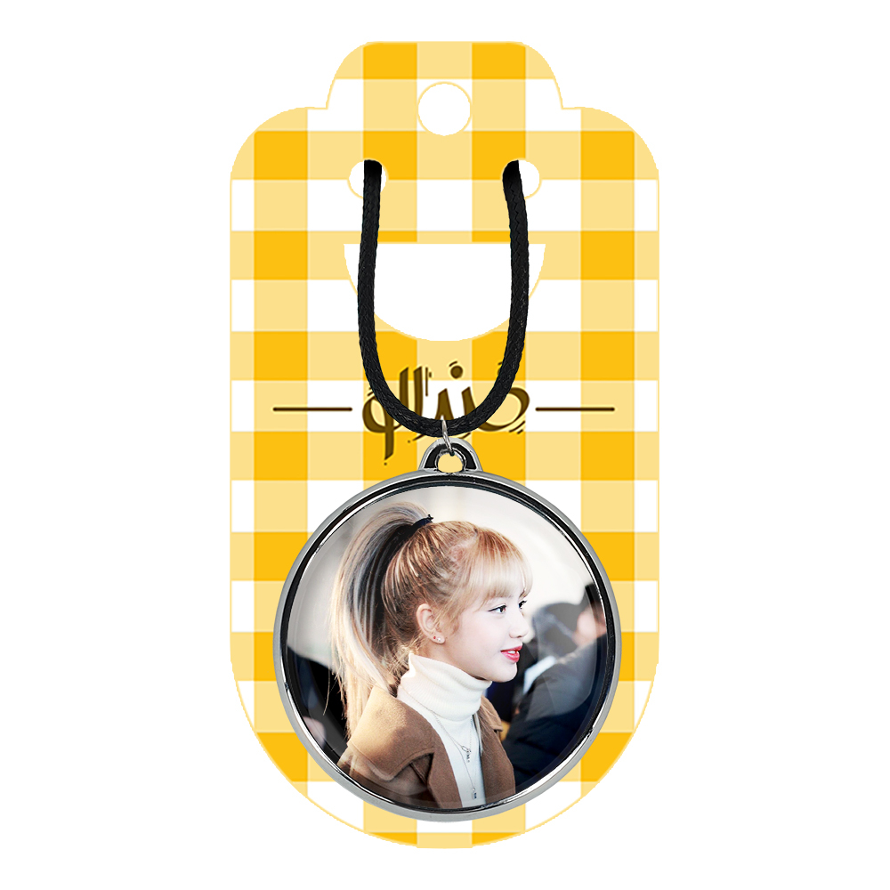 گردنبند خندالو مدل لیسا بلک پینک کد 1429714304