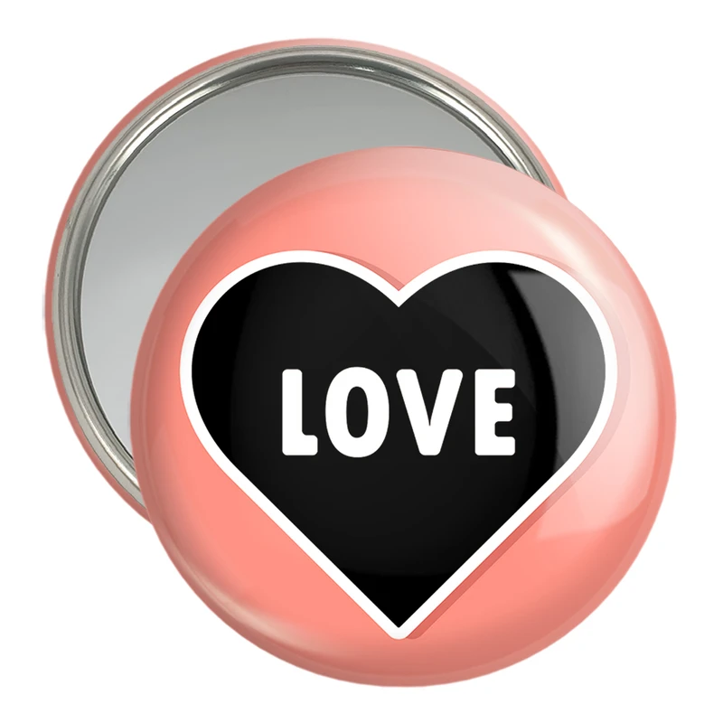 آینه جیبی خندالو مدل عاشقانه کد 27099