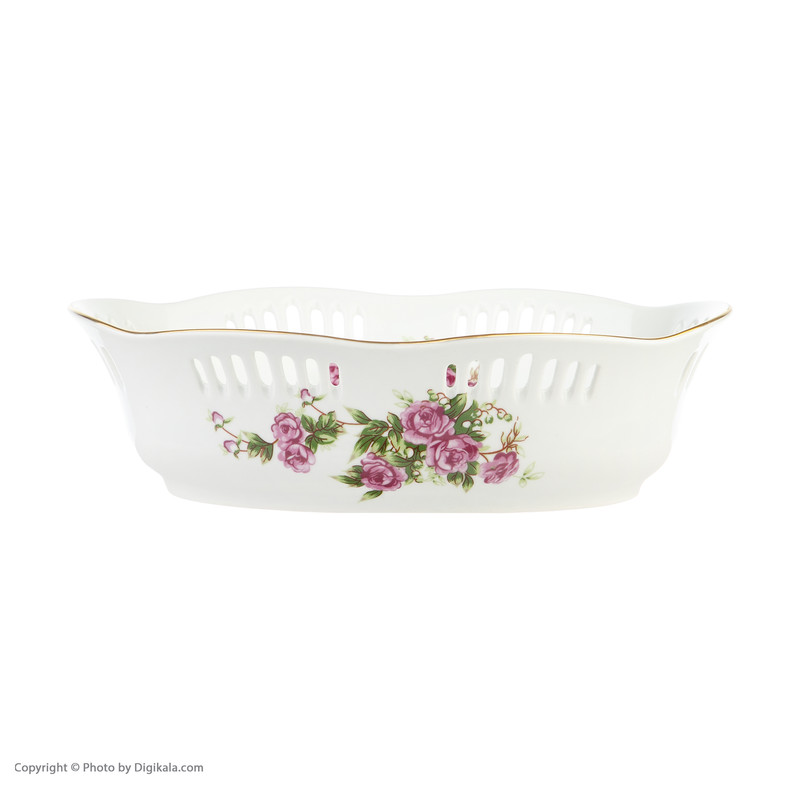 آجیل خوری لمونژ مدل بیضی توری گل