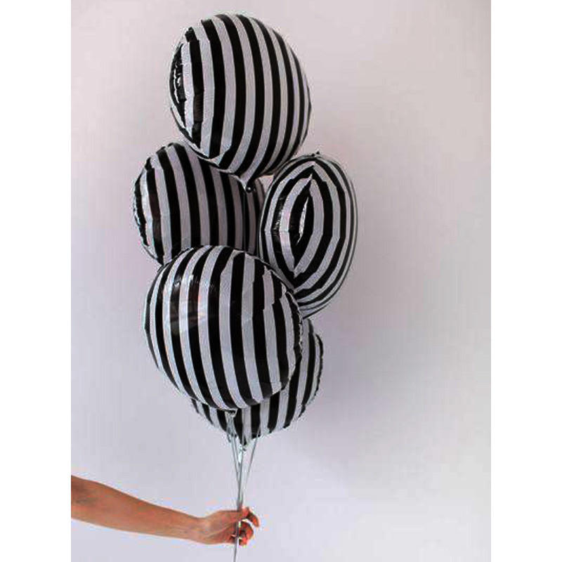 بادکنک فویلی لاکی بالونز مدل راه راه کد 1309