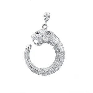 آویز گردنبند نقره زنانه مدل Tiger-0122