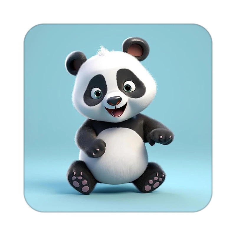 زیر لیوانی کاکتی طرح حیوانات کارتونی مدل mp27199