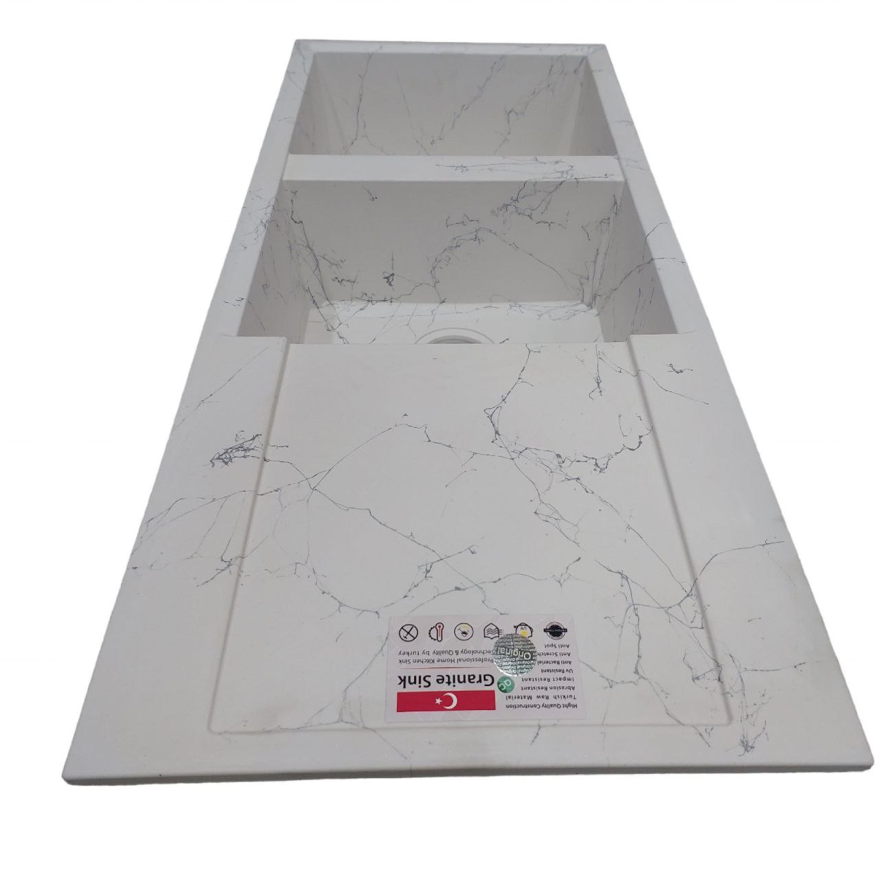 سینک ظرفشویی گرانیت مدل Veiny توکار