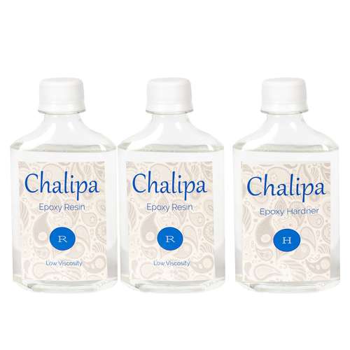 رزین اپوکسی چلیپا مدل RHR003 حجم 720 میلی لیتر بسته 2 عددی به همراه هاردنر