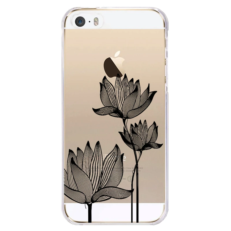 کاور مگافون طرح گل مدل C47-B مناسب برای گوشی موبایل اپل Iphone 5 / 5S / SE