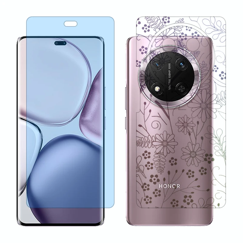 محافظ صفحه نمایش مات آنتی بلو گلس مدل Together مناسب برای گوشی موبایل آنر X9c به همراه برچسب پوششی