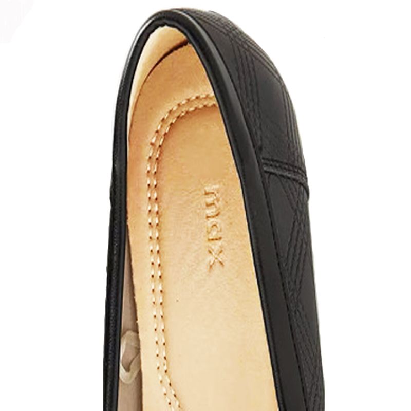 کفش کالج زنانه مکس مدل Perforated Slip-On Loafers with Bow Accent -  - 7