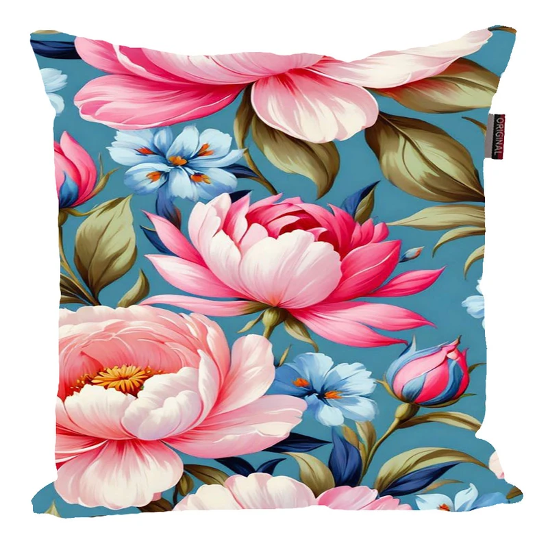 کوسن پاد آفرین مدل فانتزی طرح گل رنگی کد P933