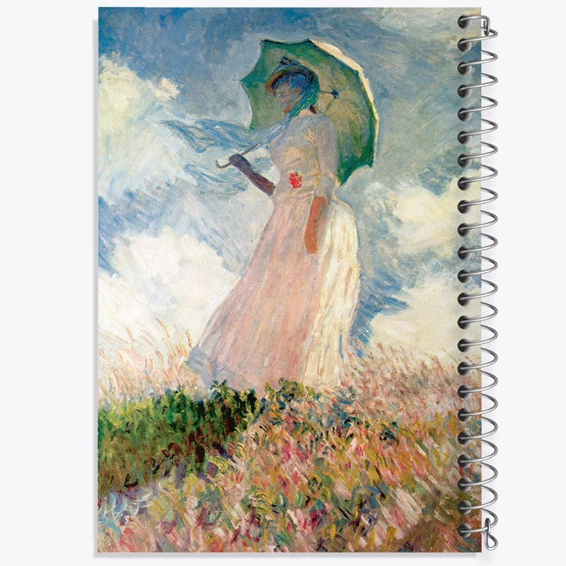 دفتر مشق 100 برگ خندالو طرح کلود مونه کد 36847