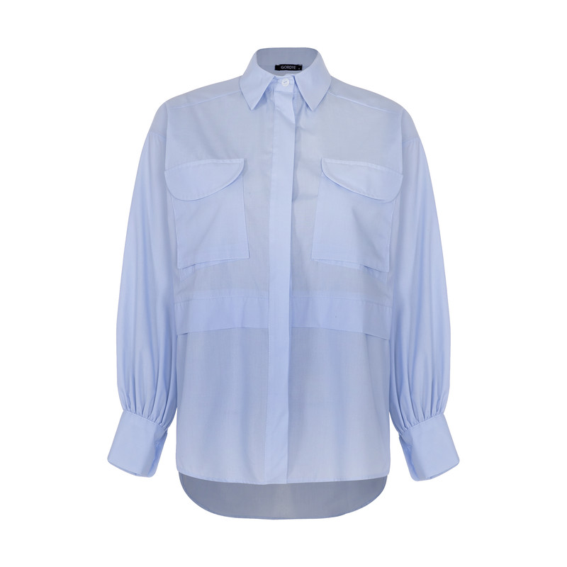 شومیز زنانه گردیه مدل 307245-blue