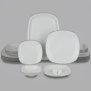 Zarin Iran Porcelain Inds Quattro Saman 27 Pieces Porcelain Dinnerware Set Top Grade