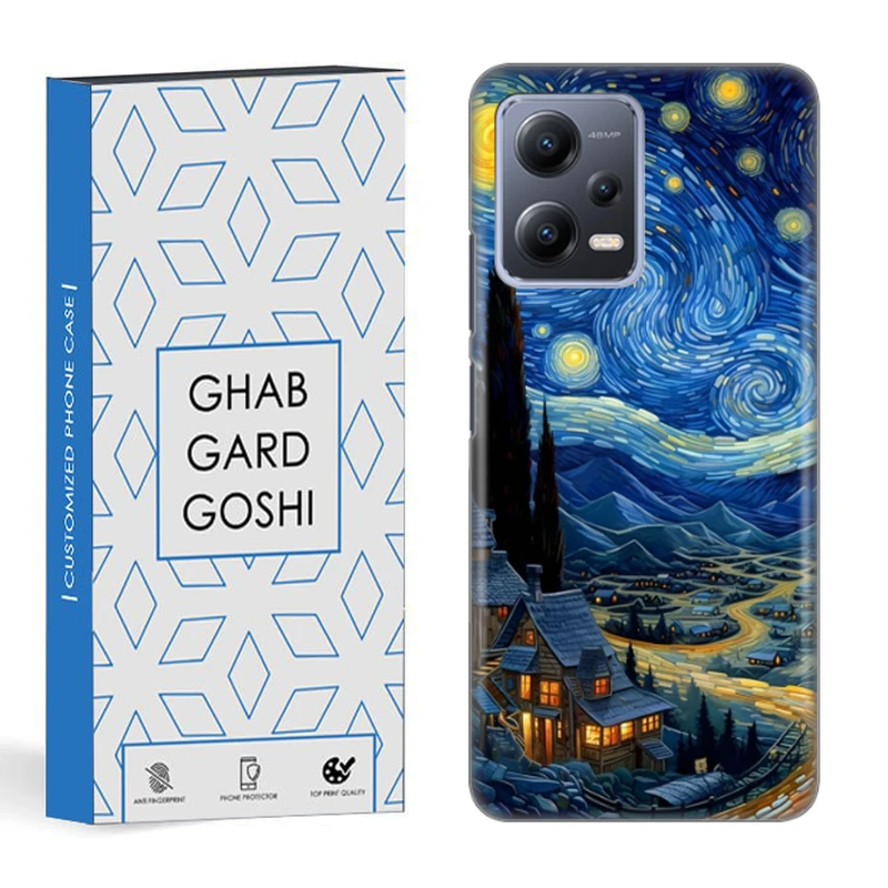 کاور قاب گارد گوشی طرح آبرنگ کد DIMO-069 مناسب برای گوشی موبایل شیائومی redmi note 12 5g / poco x5 5g
