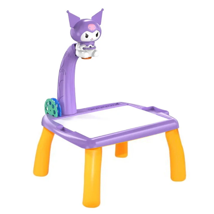 بازی آموزشی رنگ آمیزی ناب سل مدل میز نقاشی پروژکتوردار طرح کرومی