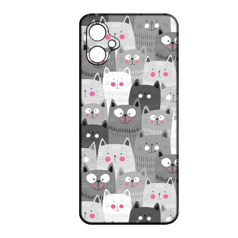 کاور طرح گربه کد 130 مناسب برای گوشی موبایل سامسونگ Galaxy A04