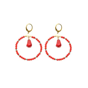 گوشواره دخترانه دلنار گالری مدل دانه انار