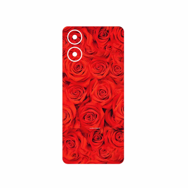 برچسب پوششی ماهوت مدل Red_Flower مناسب برای گوشی موبایل موتورولا Moto G04s