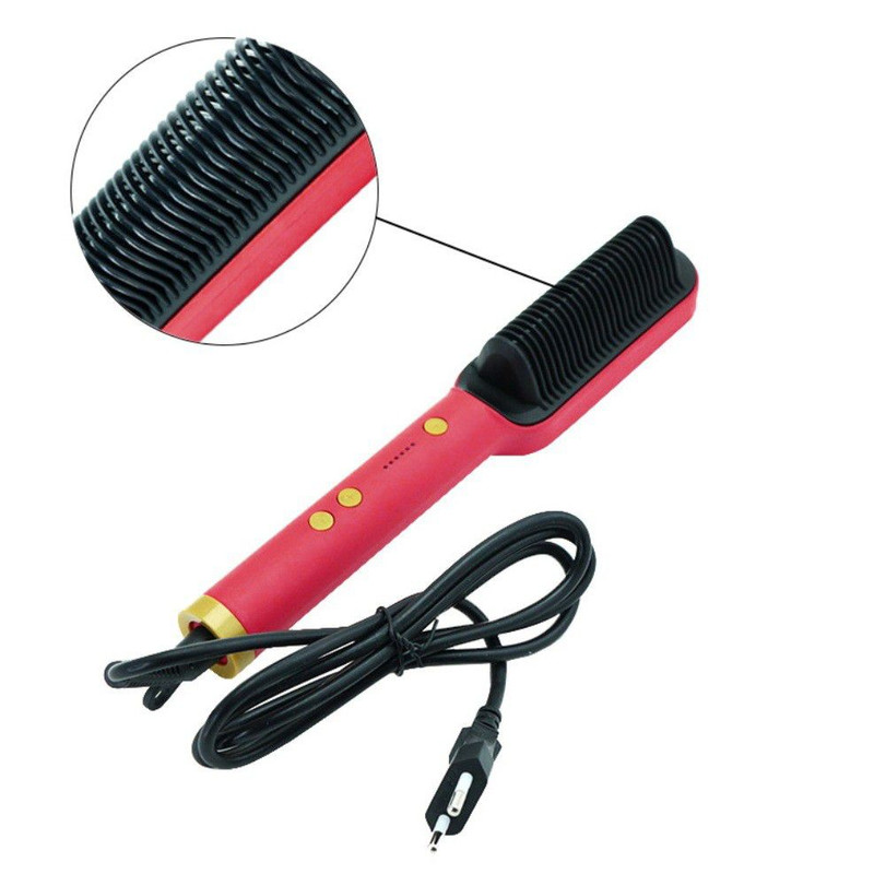 برس حرارتی مدل FH 909، با صفحات از جنس سرامیک، دارای نشانگر LED، فناوری تولید یون، گستره دما 220 تا 240 درجه سانتی‌گراد، به همراه سیم 1.5 متری