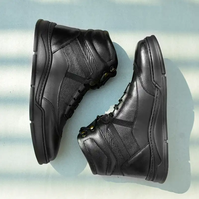 نیم بوت مردانه مدل چرم طبیعی بلنزا بیزانس BK.1837