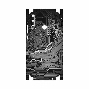MAHOOT Black Printed Circuit Board-FullSkin Cover Sticker for Huawei Y7p