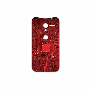 MAHOOT Red Printed Circuit Board Cover Sticker for Motorola Moto X