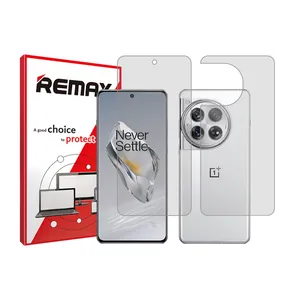Remax transparent screen protector Anti Shock model suitable for OnePlus 12 mobile phone along with the back of the phone