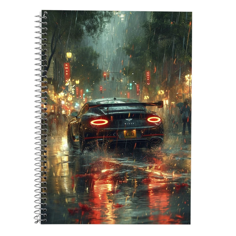 دفتر زبان 50 برگ مدوپد مدل سه خط طرح need for speed کد DF13653