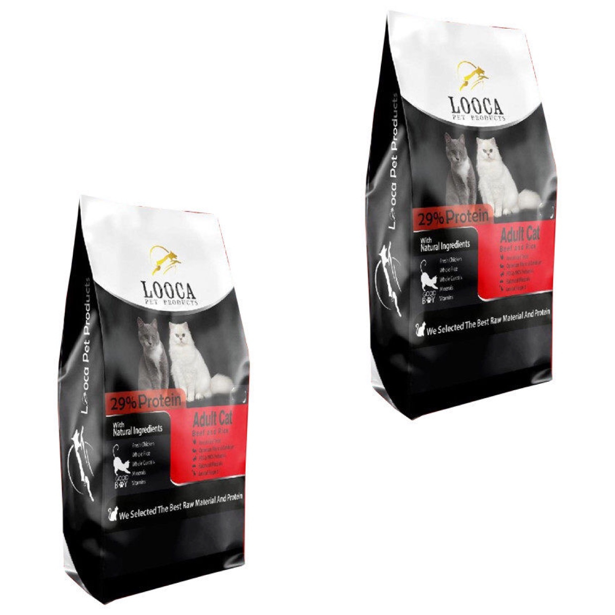 غذای خشک گربه لوکا پت پروداکتز مدل گوشت و برنج Beef And Rice وزن 4 کیلوگرم بسته 2 عددی