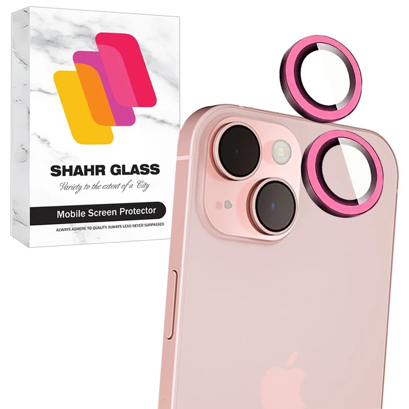 محافظ لنز دوربین شیشه‌ای شهر گلس مدل SHLZS مناسب برای گوشی موبایل اپل iPhone 13
