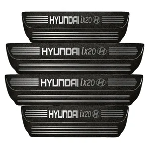  برچسب پارکابی خودرو مهدیار طرح چرم کد pka1032 مناسب برای hyundai ix20بسته 4 عددی