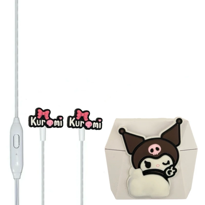 هندزفری مدل فانتزی کرومی و پاپیون به همراه کیس محافظ