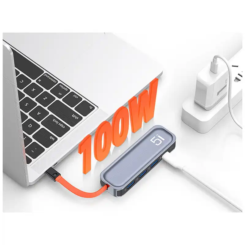 هاب 5 پورت USB-C راک مدل TR04