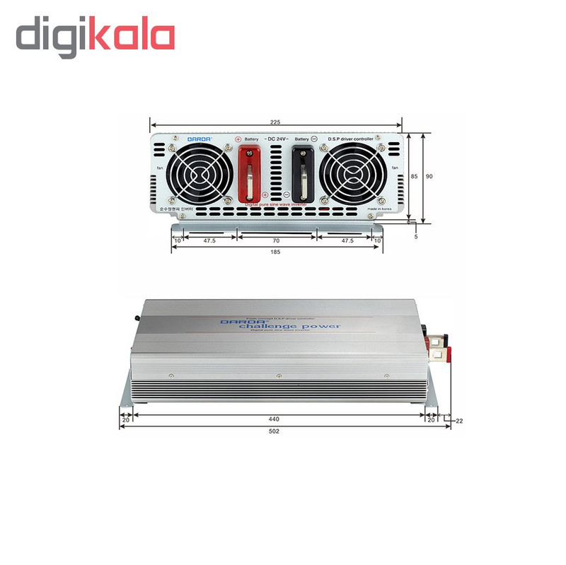 اینورتر داردا مدل DK2420-2000W-24V اینورتر داردا مدل DK2420-2000W-24V