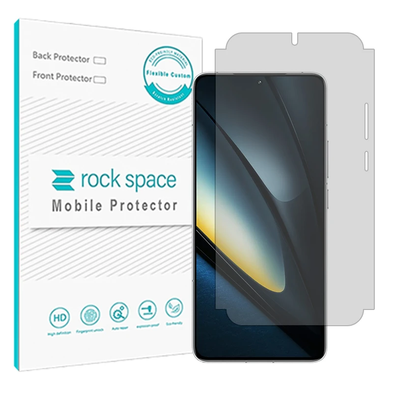 محافظ صفحه نمایش شفاف راک اسپیس مدل Resistant مناسب برای گوشی موبایل شیائومی Poco F6 Pro