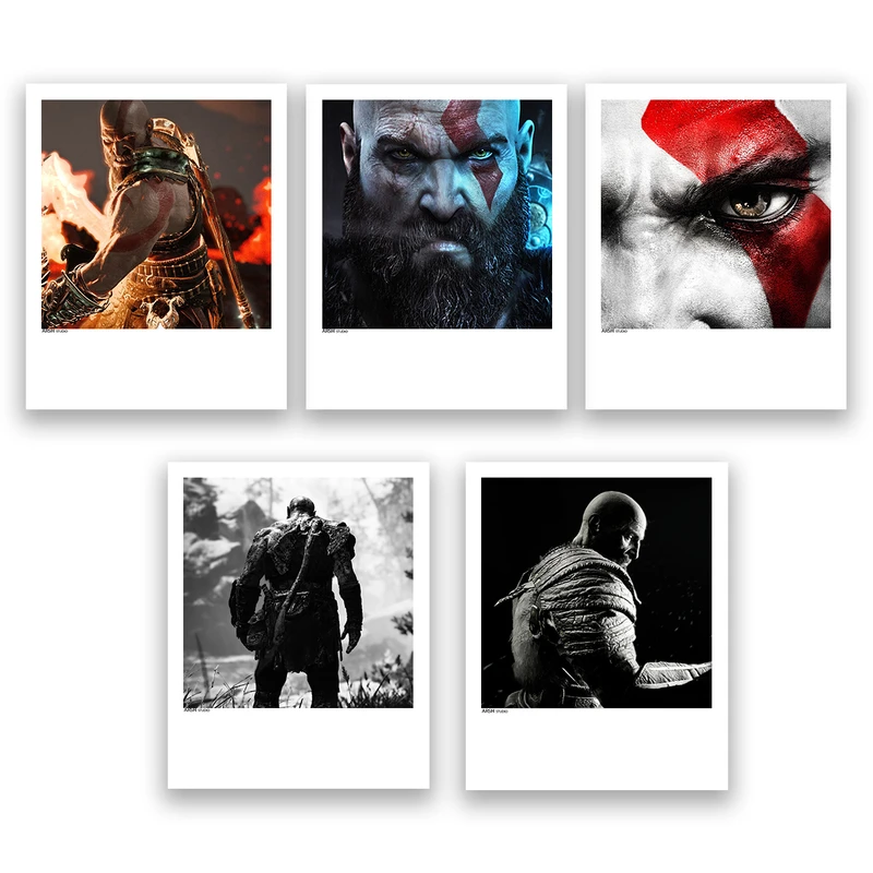 آویز تزیینی عرش مدل بازی خدای جنگ God of War کد Asa152 مجموعه پنچ عددی 