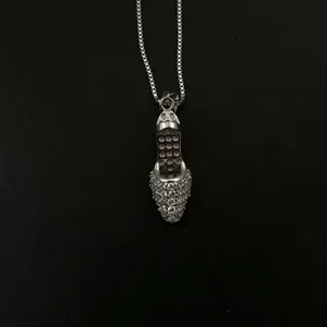 گردنبند نقره زنانه مدل کفش کد C501