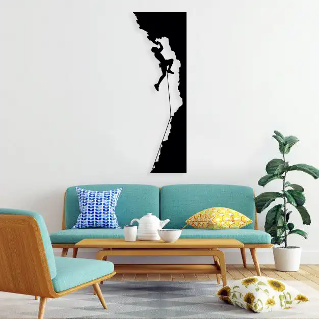 استیکر دیواری طرح کوهنوردی