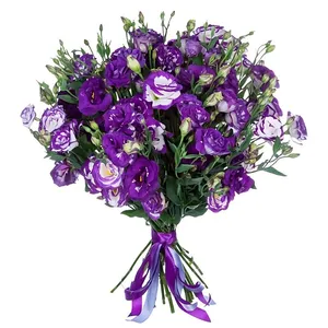 دسته گل لیسیانتوس طبیعی مدل 03