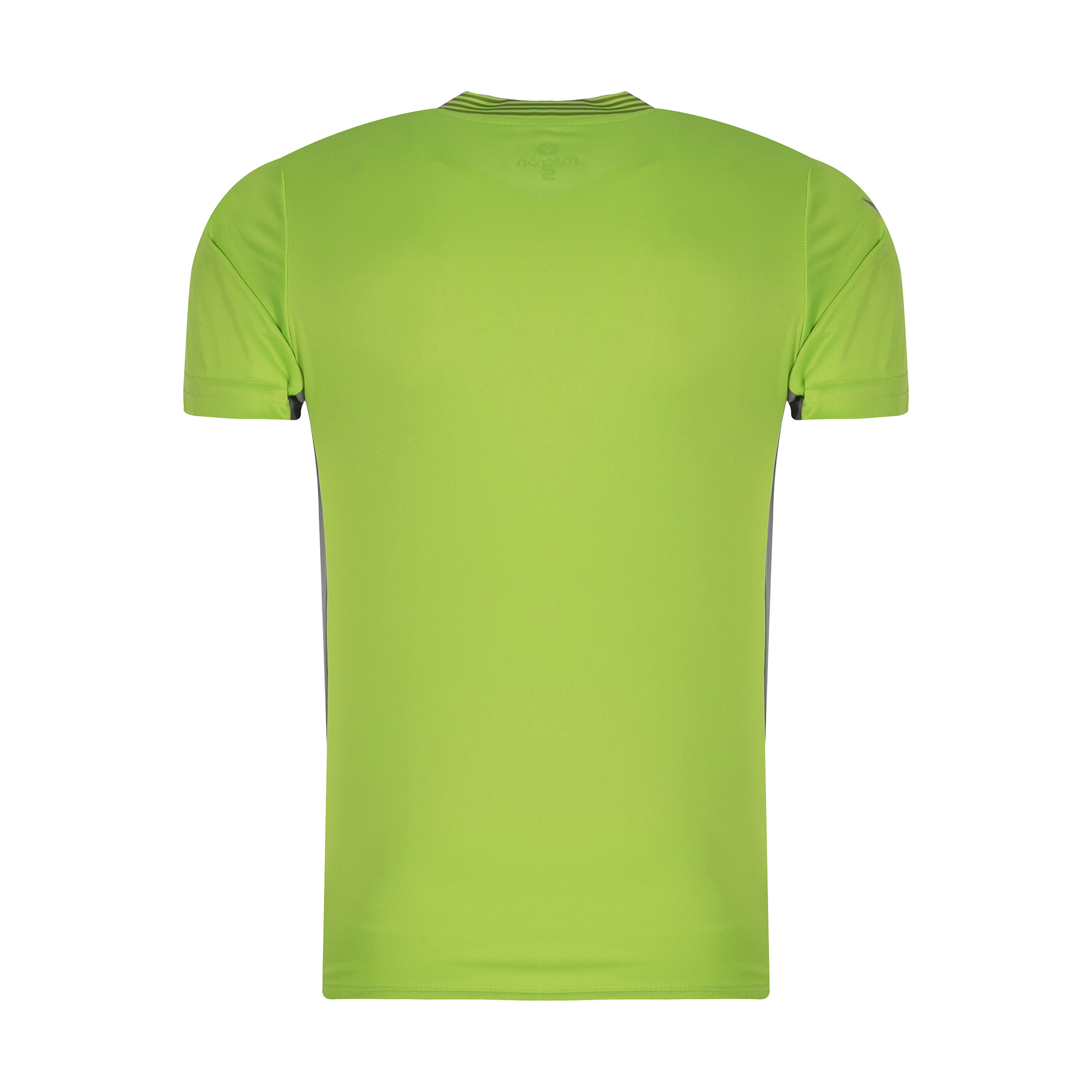 ست تی شرت و شلوارک ورزشی مردانه مکرون مدل کاناپوس رنگ فسفری -  - 3