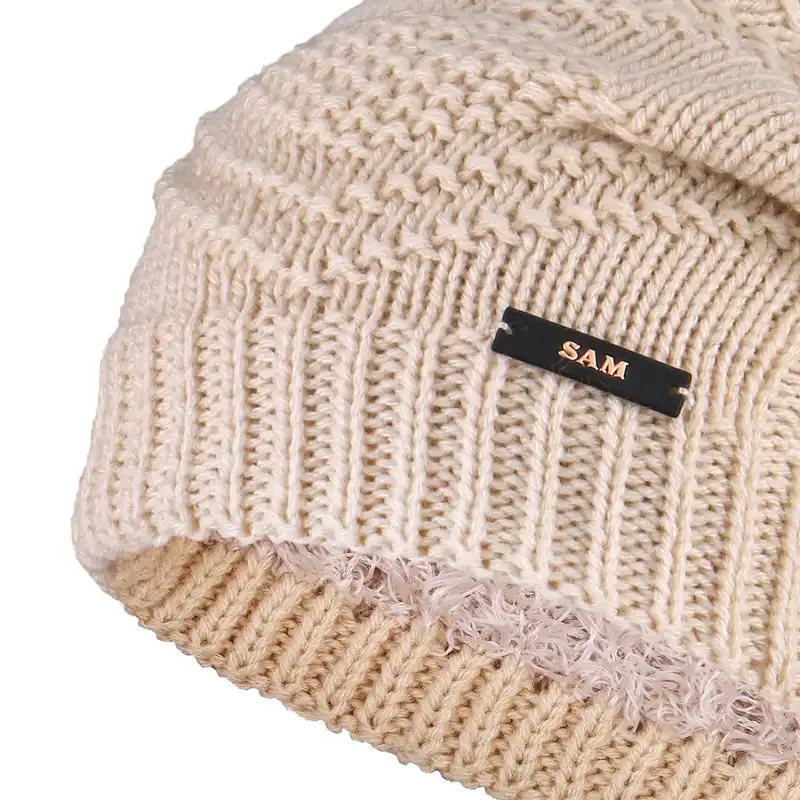 ست کلاه و شال گردن بافتنی مدل   داخل خز سام مدل 435