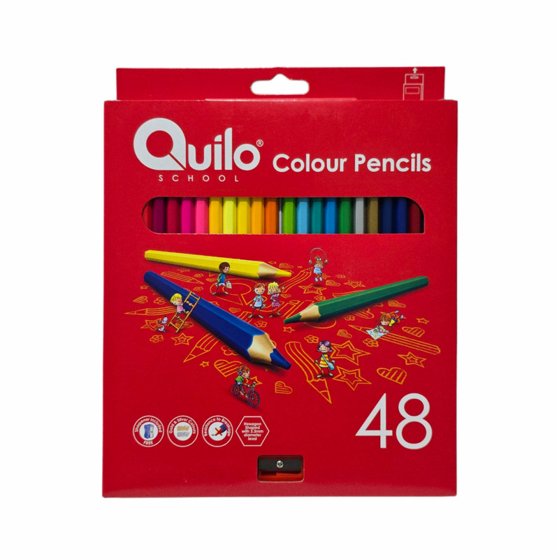 مداد رنگی ۴۸ رنگ کوییلو مدل تراشدار